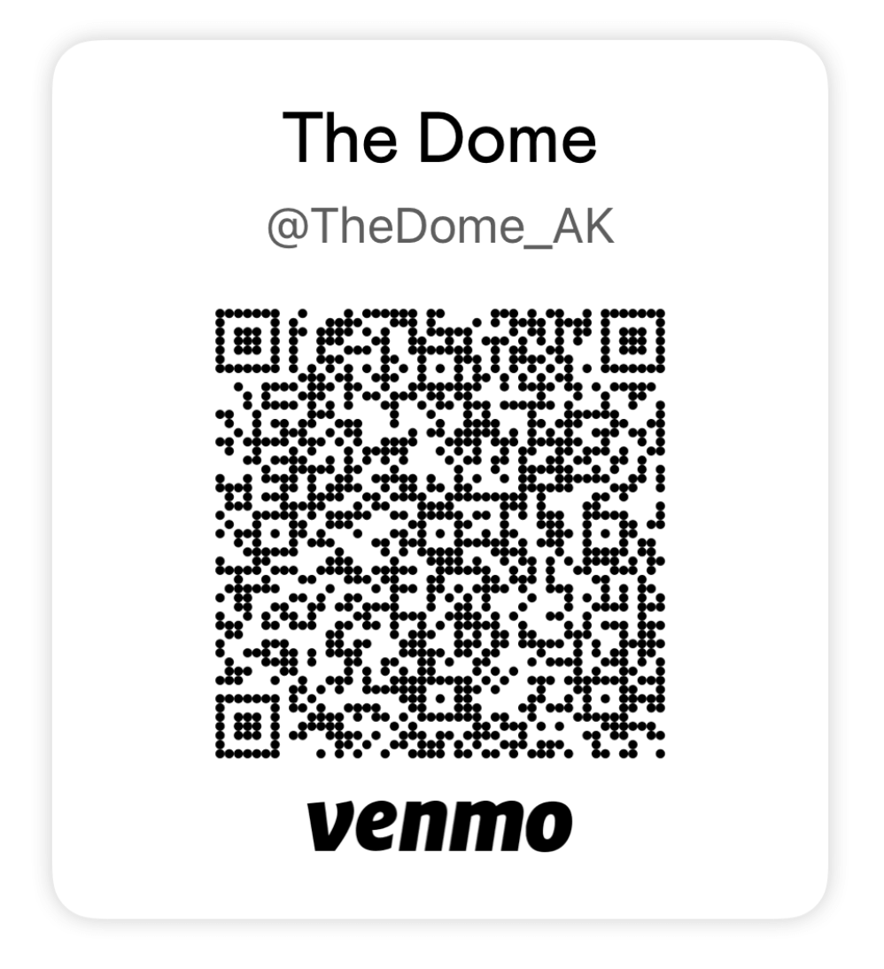 Venmo QR code for @TheDome_AK